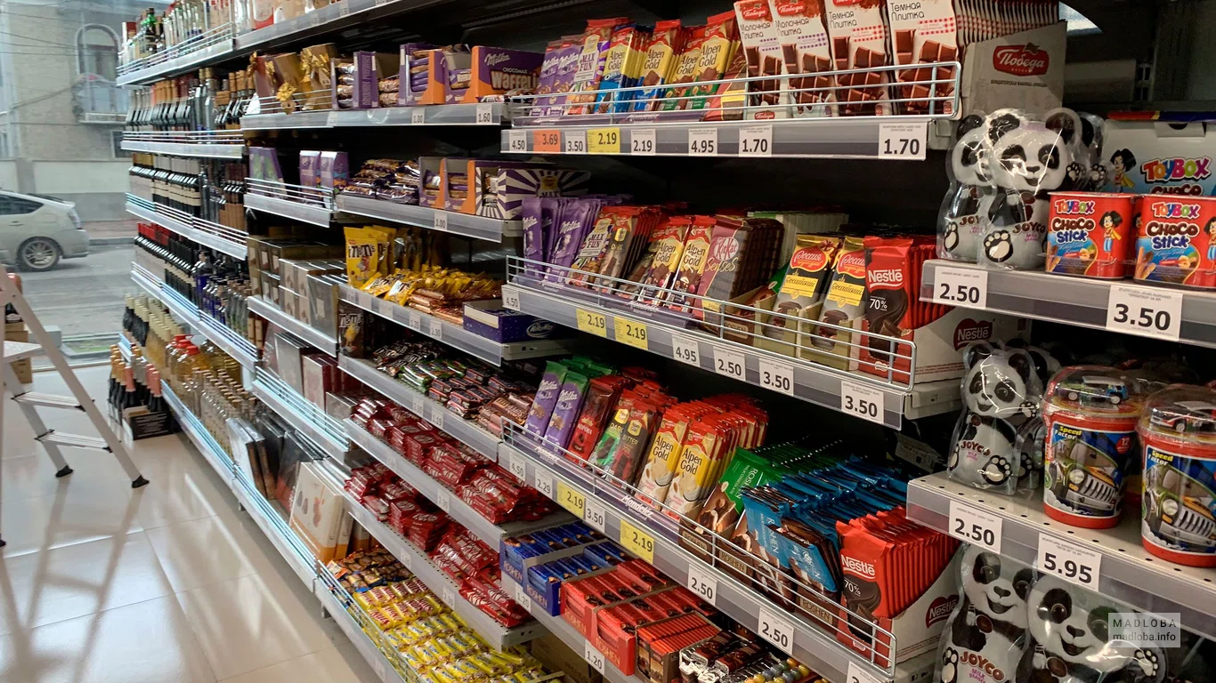 Продукты магазина Shop 2 Nabiji в Грузии