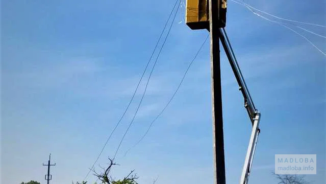 Компания энергетического сектора "Energo Pro Georgia" столб