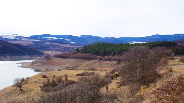 Algeti reservoir in Kvemo Kartli