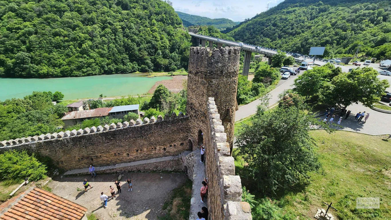 View of the castle grounds