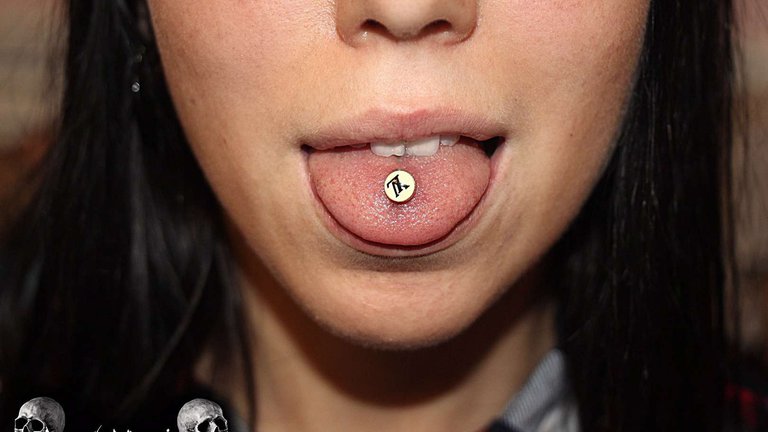 Tongue piercing