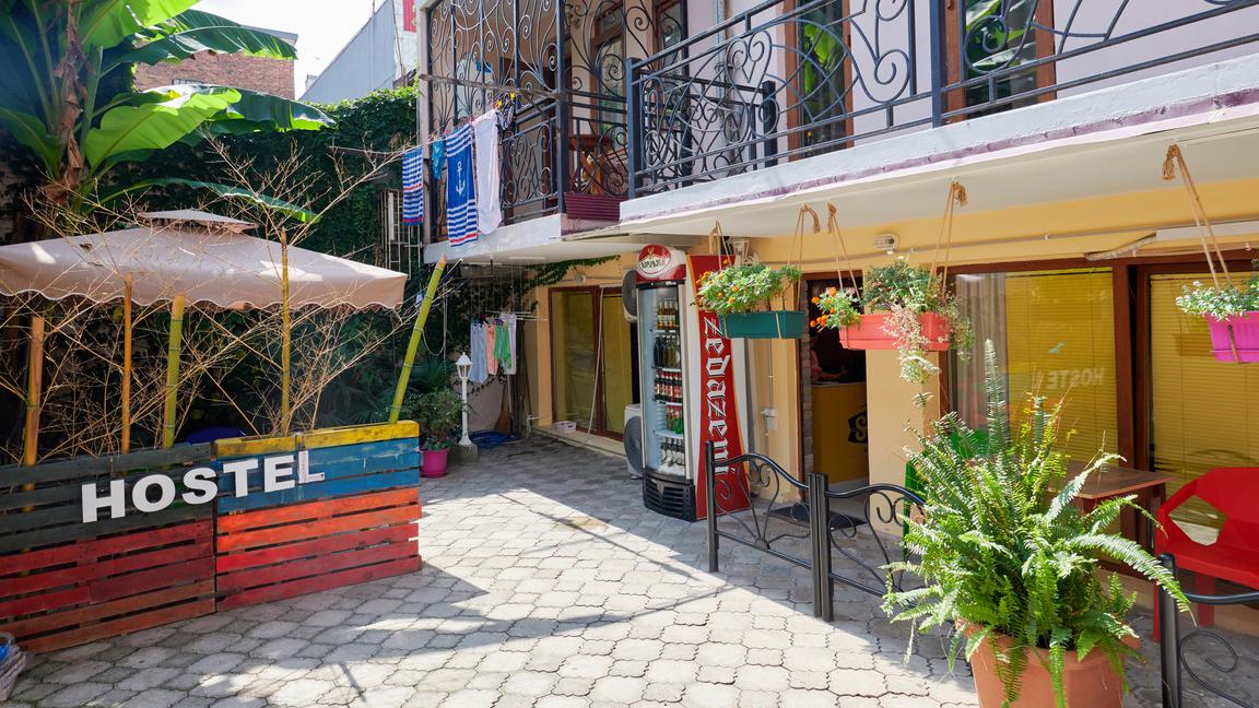 Streets of Georgia with small cafes