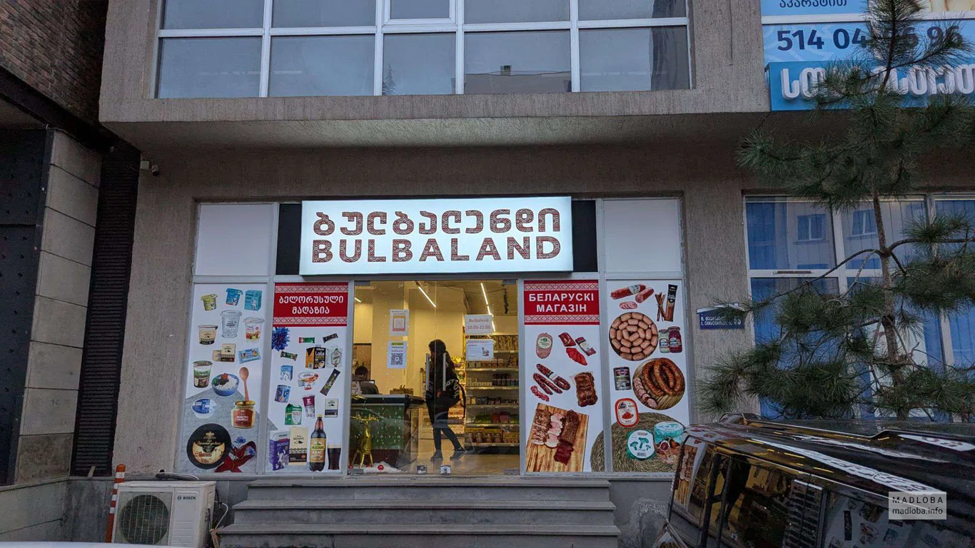 Вход в магазин Bulbaland на  улице Ильи Чавчавадзе, 55