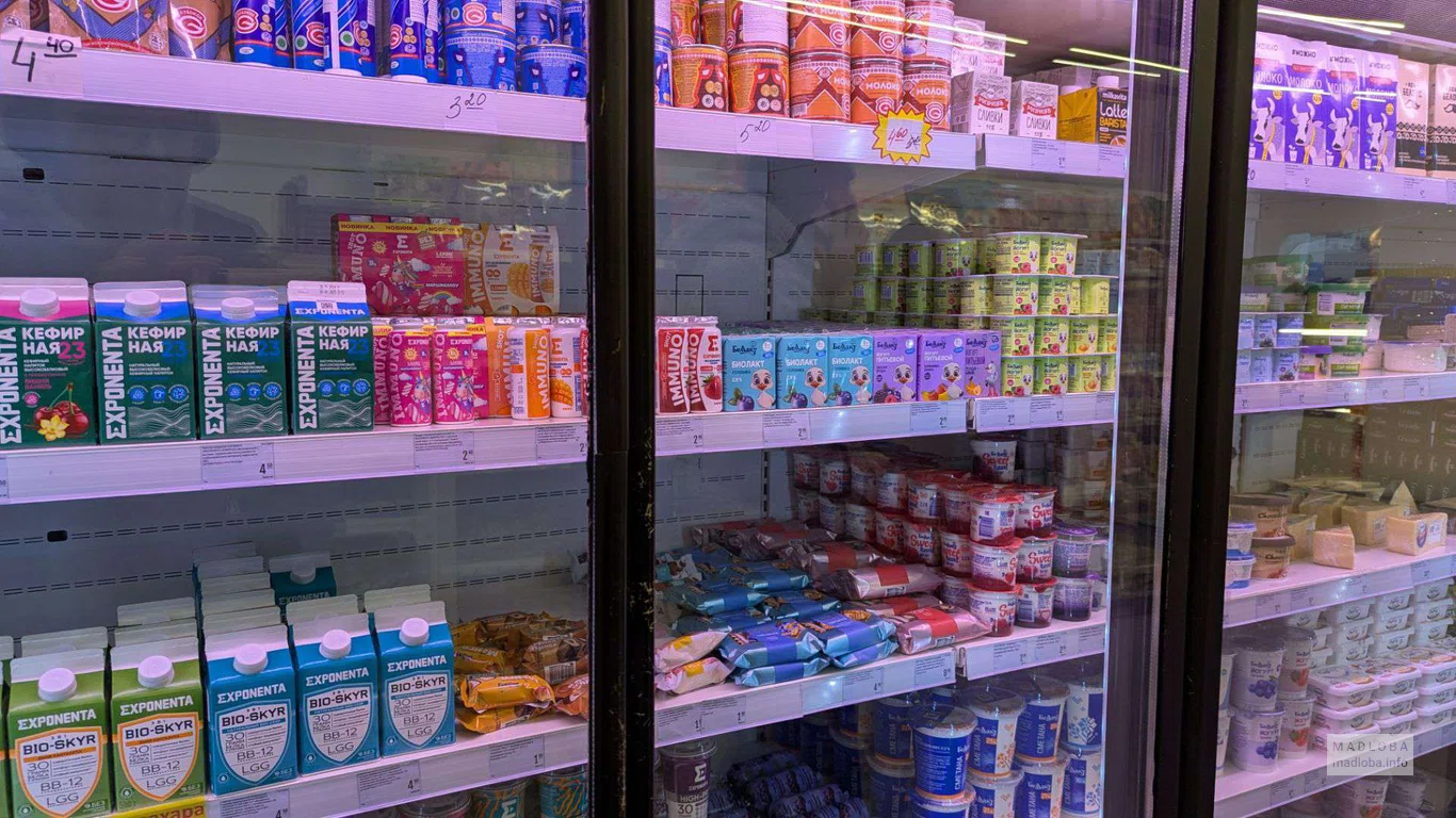 Молочные продукты в магазине Bulbaland