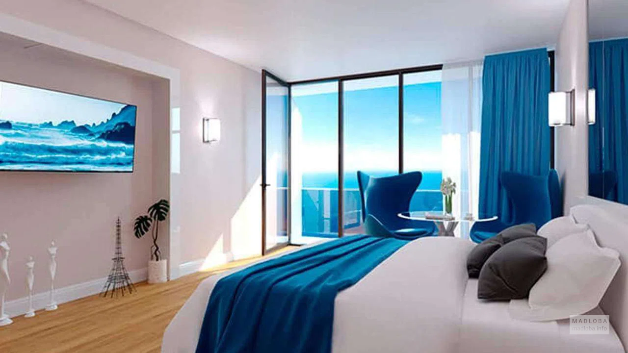 комната с видом на море в Best Apartments City 5
