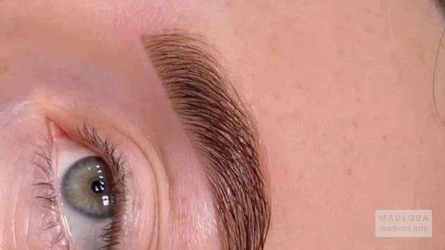 Beauty salon "Browvibelinda" eyebrow coloring