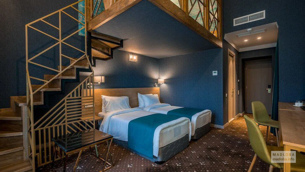 Спальня в номере бутик-отеля Gladius Inn