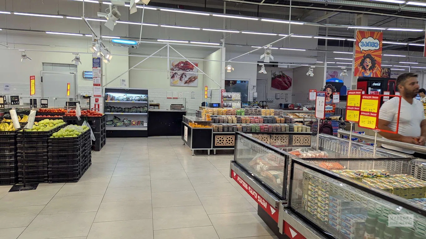 Продукты в супермаркете Carrefour_Телави
