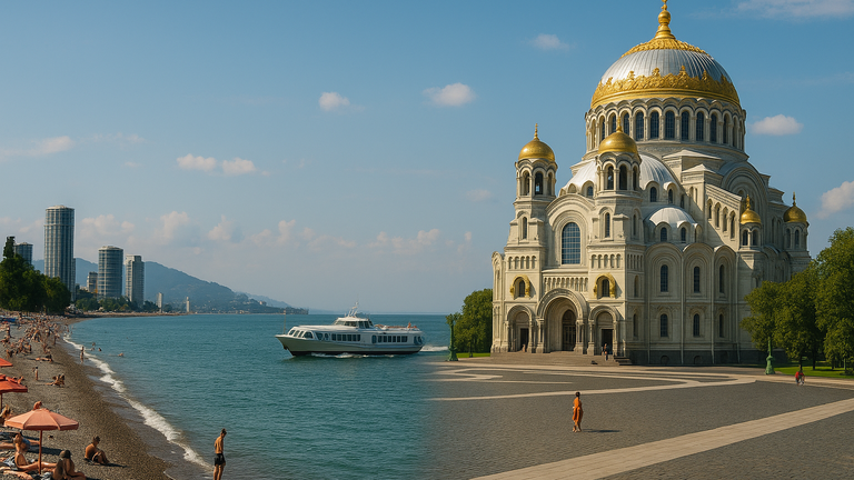🛳 Two seas - two moods: from Batumi to Kronstadt for a sea atmosphere