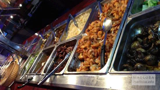Блюдо в кафе «Fire Wok»