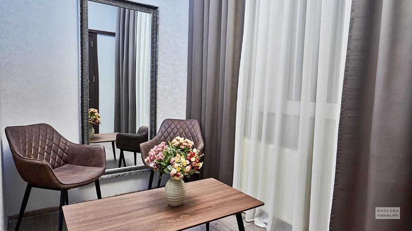 Зона отдыха в отеле 2nd Floor Tbilisi