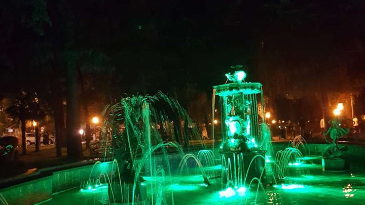 Fountain near the poultry house