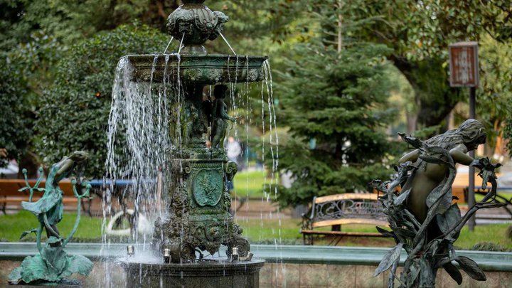 Fountain near the poultry house