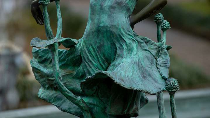 Fountain near the poultry house