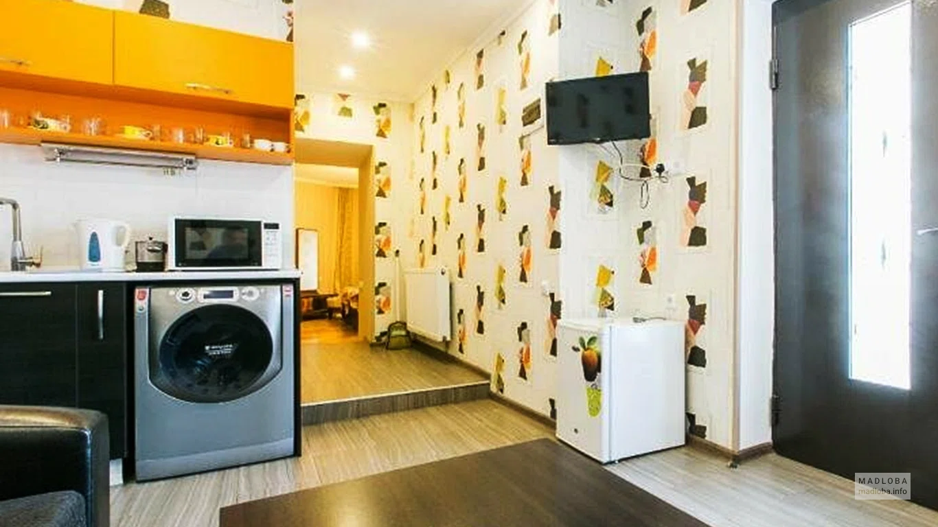 Кухня в номере GTNL Apart Hotel