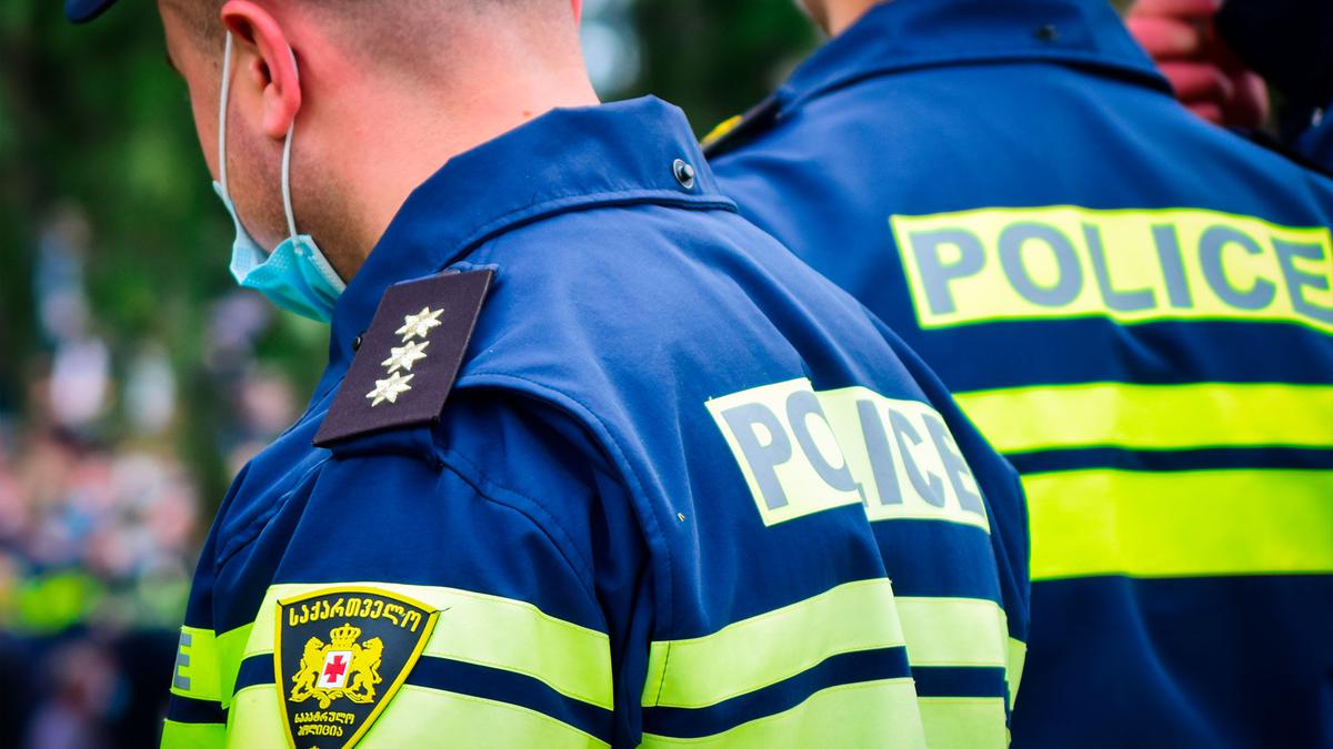 Офицер полиции в Тбилиси