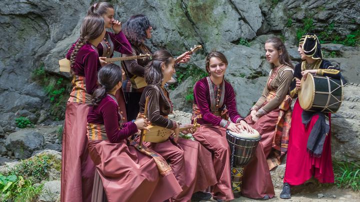 National Georgian musical instruments.