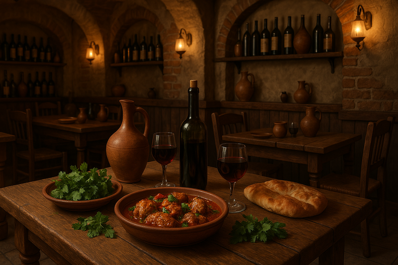 Georgian cuisine chakhokhbili
