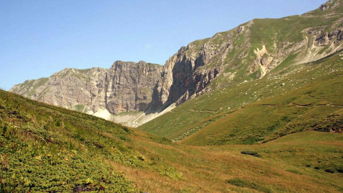 Вид на плато асхи в Горди