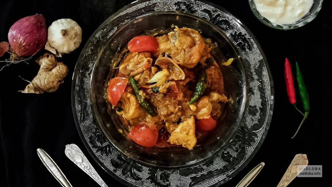 Блюдо индийской кухни в Green Chilli Restaurant