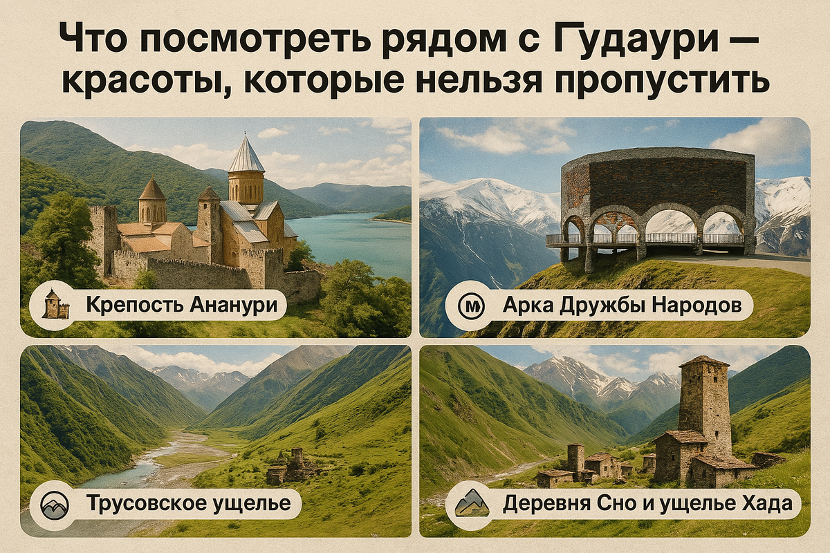 Гудаури_ Достопримечательности и Природа