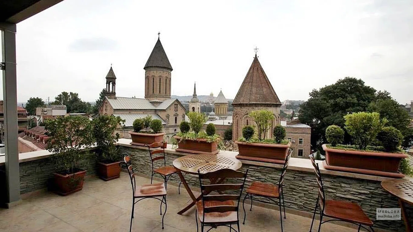 Терраса Guest House Goari в Грузии