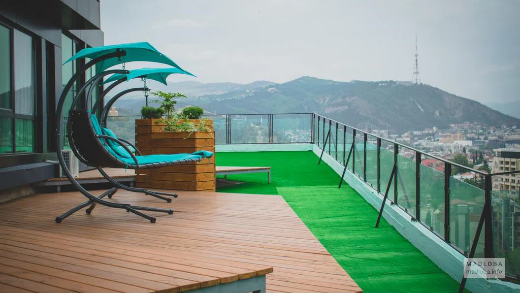 Терраса Hotel Grand View in Tbilisi