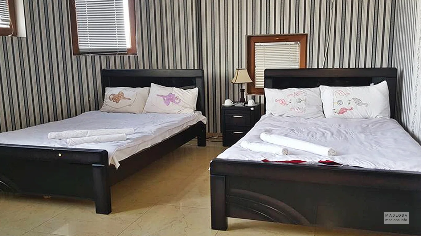 Спальня в Hotel Rostus в Тбилиси