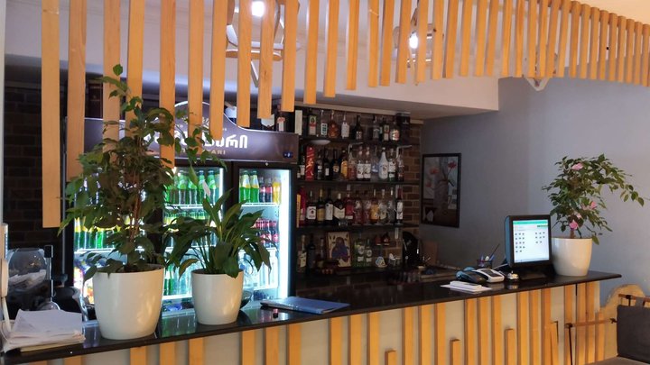 Inside restaurant