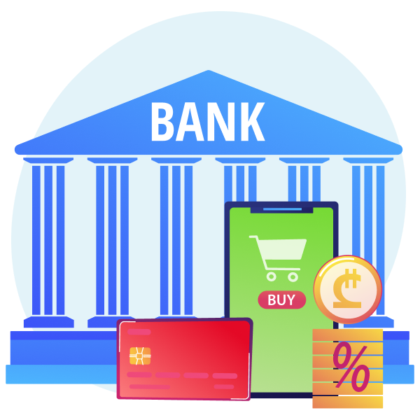 Banks, business, and finance.