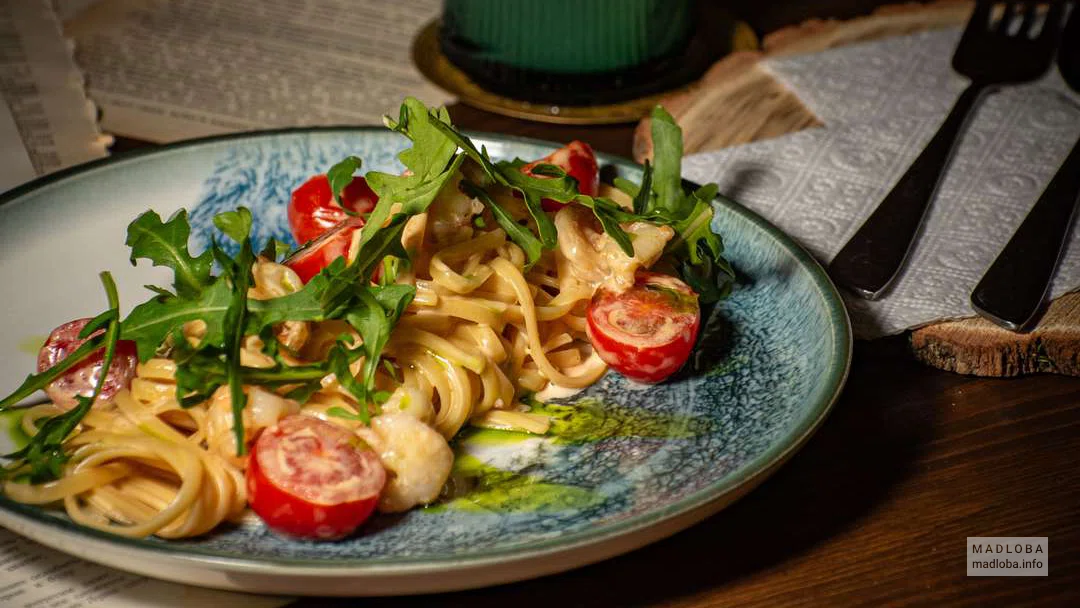 Подача блюда в Inspire Kitchen & Bar