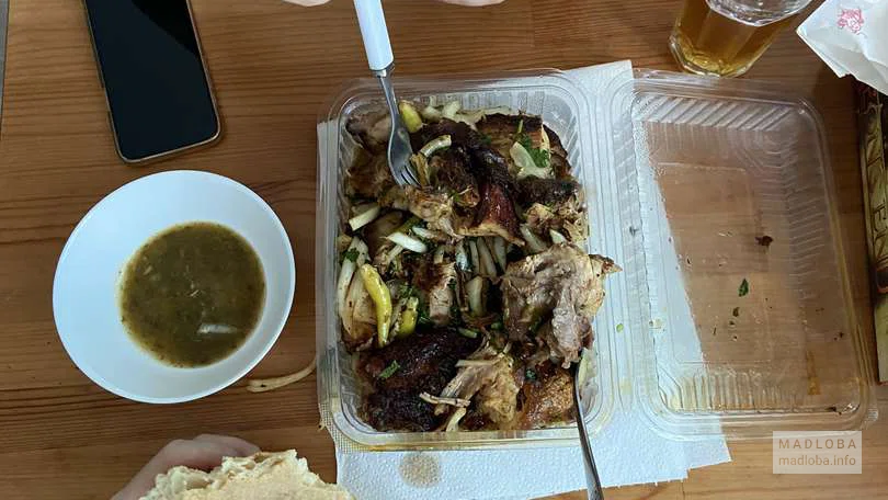 Мясо гриль из меню кафе
