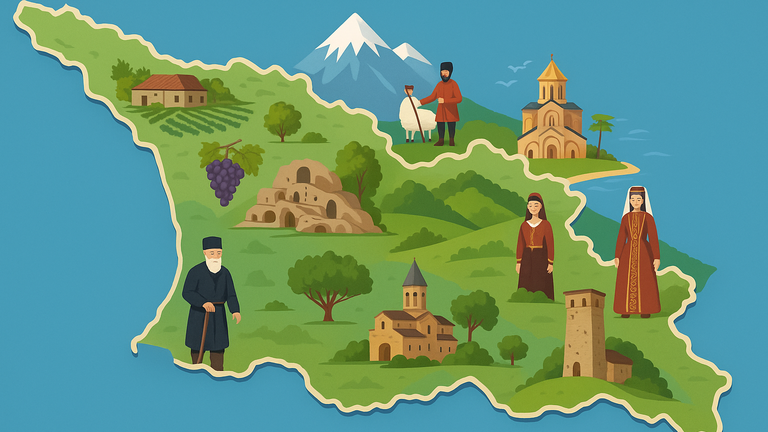 🌍 Who lives in every corner of Georgia? We tell about the residents of all regions and cities