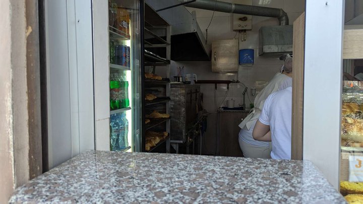 Cheese in khachapuri