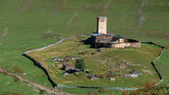 Lamaria Ushguli is the Church of the Virgin Mary