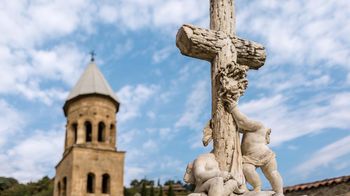 Фрагмент архитектуры в монастыре Самтавро