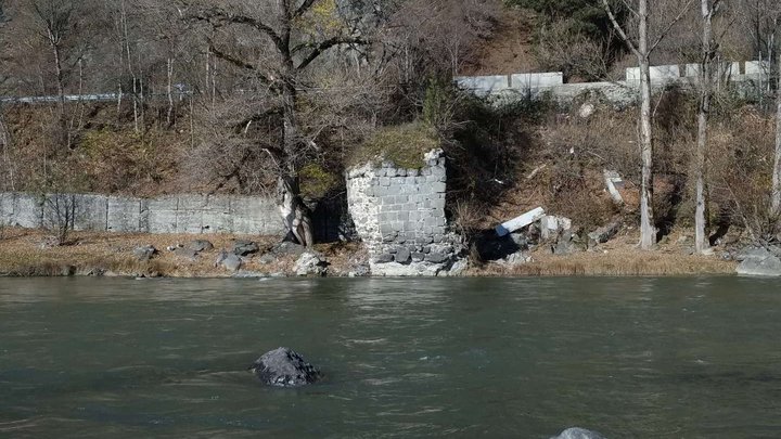 Akhaldaba bridge abutment