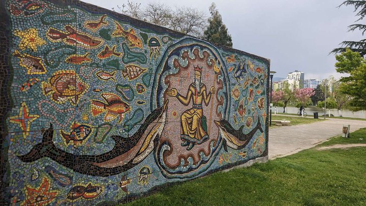 Mosaic with Dolphins