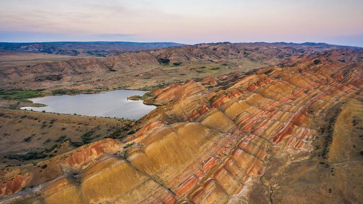 Mravaltskaro Reservoir in the Colorful Desert of Kvemo Kartli