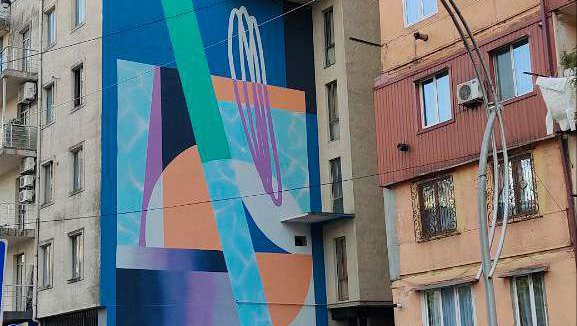 Mural "Abstraction" on Gorgasali street
