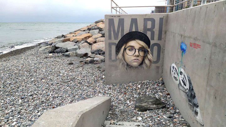 Mural "Girl with glasses"