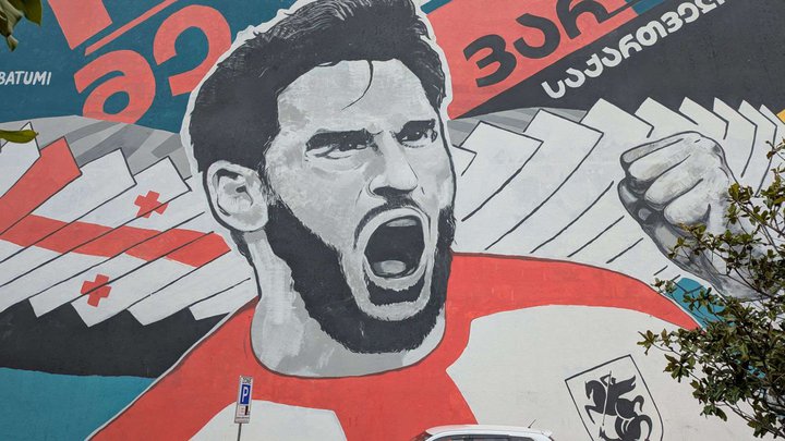 Mural "Khvich Kvaratskhelia"