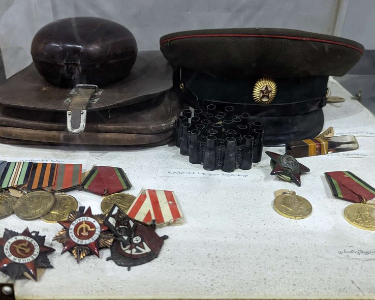 медали в Национальном музее боевой славы в Кутаиси