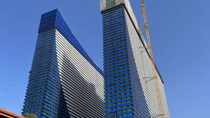 Twin skyscrapers