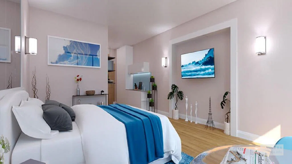 The interior of the ORBI City Hotel room