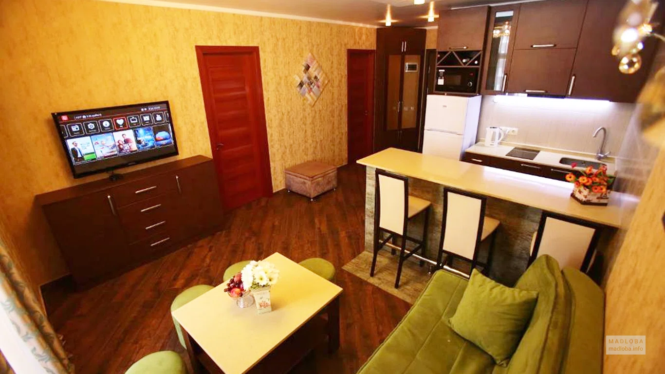 The interior of the ORBI Sea Tower Hotel room
