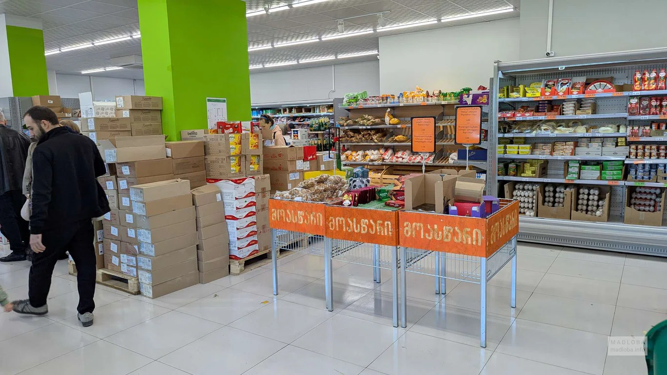 Зона касс в магазине Ori Nabiji  на ул. Багратиони 156