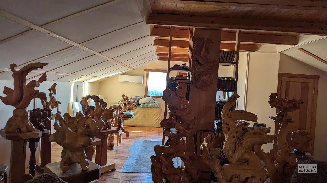 how in his hands the roots of ancient trees turn into sculptural masterpieces