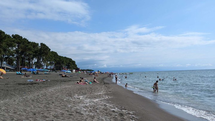 Sandy beach "Black Sands"