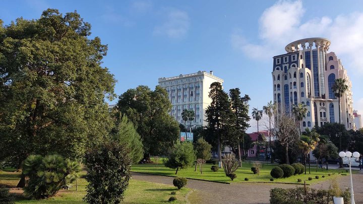 Park near the Church of Saint Barbara